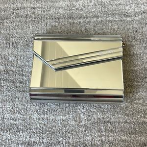 Jimmy Choo mirror crossbody clutch on chain